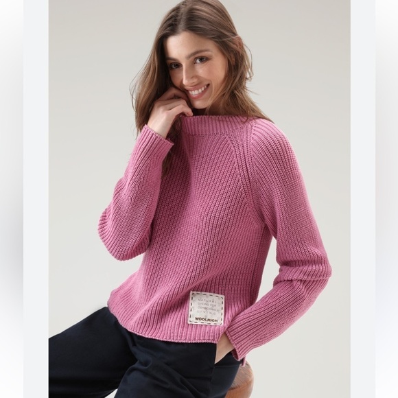 Woolrich Made in Italy Natural Dyeing for Conscious Living Mock Neck Pullover - Picture 2 of 13